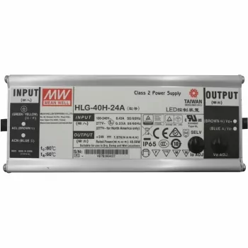 Mean Well Power Supply 24V DC 40W HLG-40H-24A